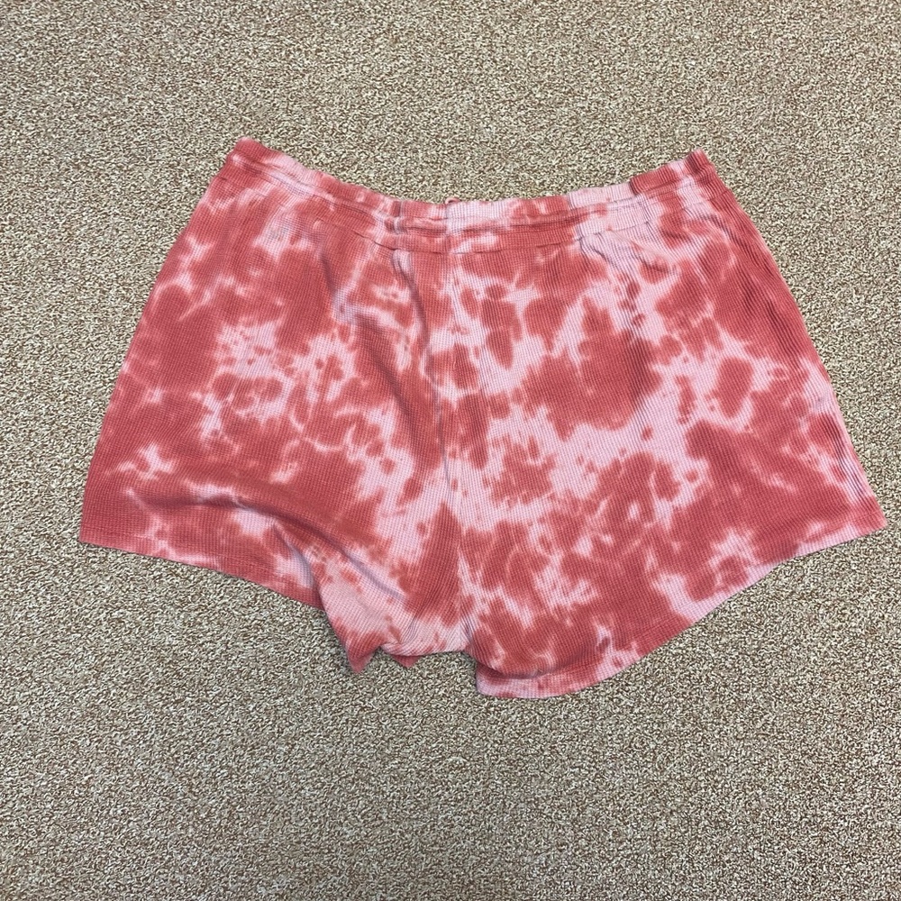 Anthropologie tie-dye waffle fabric shorts 3x